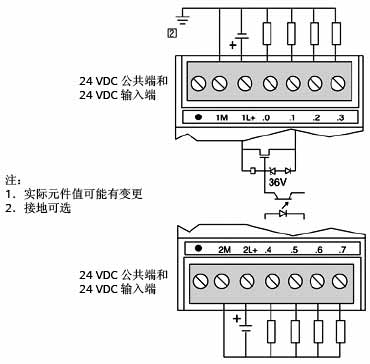 EM 222 CN 数字量输出模块接线方式